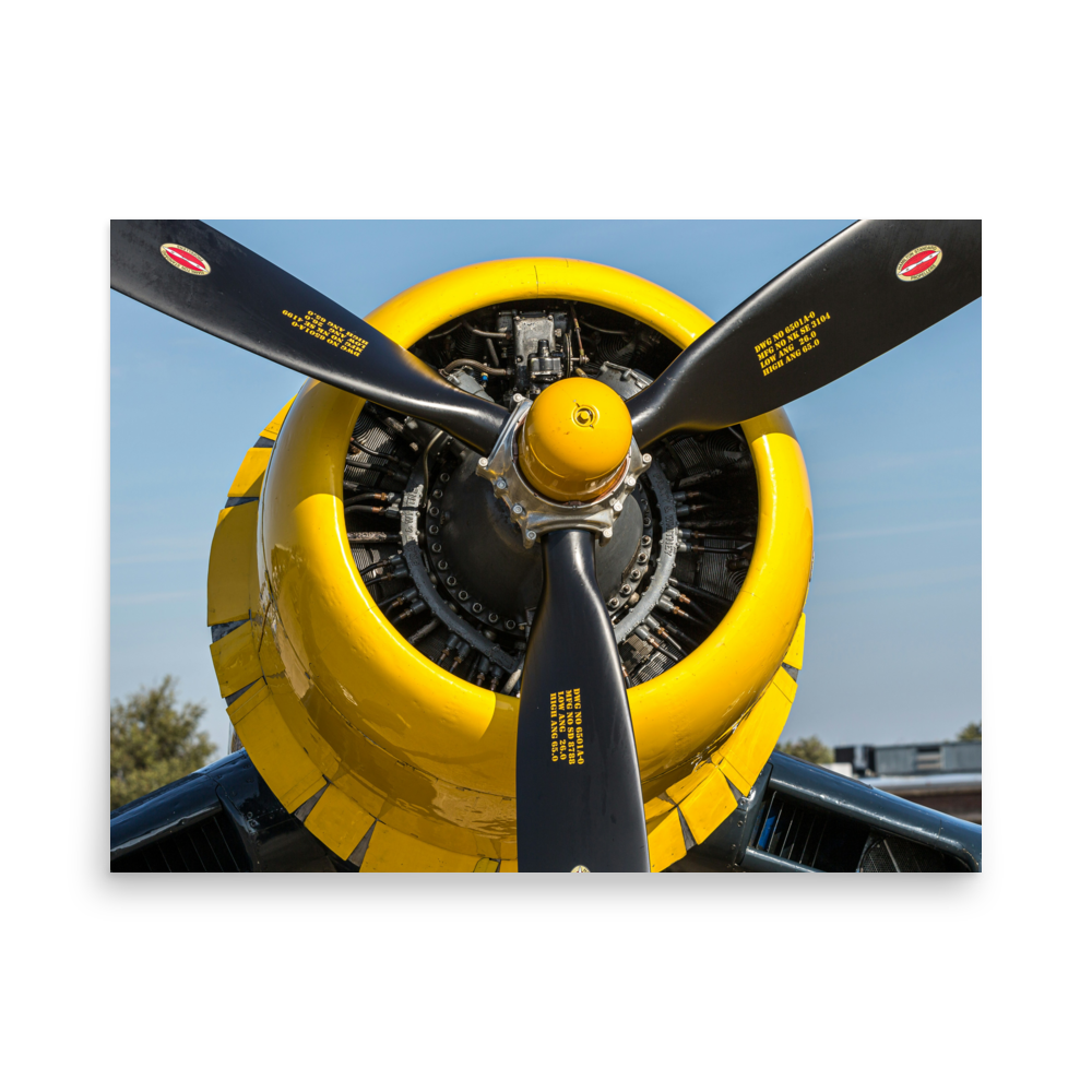 F4U Corsair Radial Engine Poster