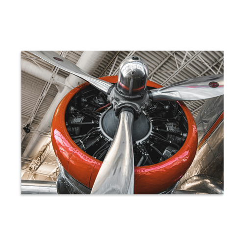 DC-3 Engine & Prop Poster