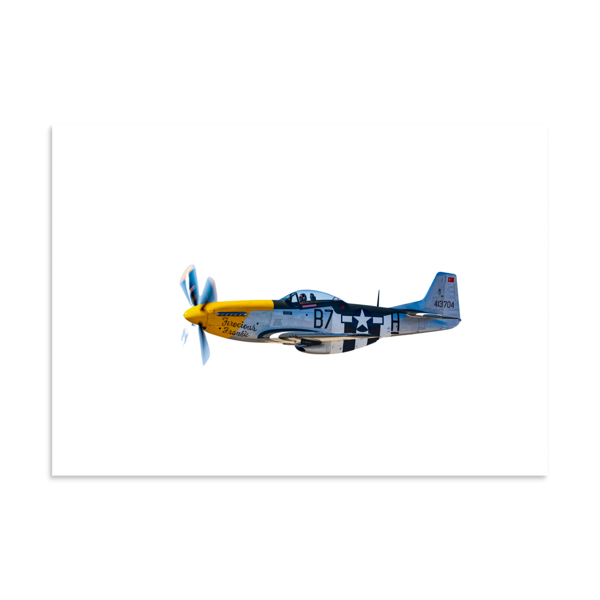 P-51 Mustang Poster — Side Profile